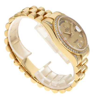 ROLEX Day Date 10P Diamond Watches 118388A K18 Yellow Gold/18K Yellow Gold mens