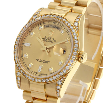 ROLEX Day Date 10P Diamond Watches 118388A K18 Yellow Gold/18K Yellow Gold mens