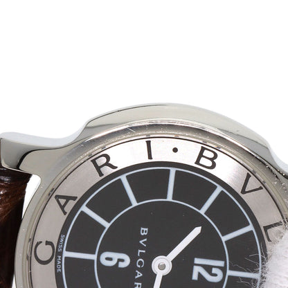 BVLGARI Solo tempo Watches ST29SLD Stainless Steel/Leather Ladies