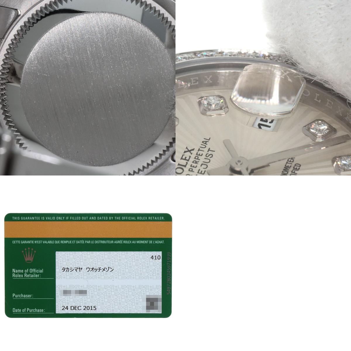 ROLEX DATEJUST 10P Diamond Watches 179384G Stainless Steel/Stainless Steel Ladies