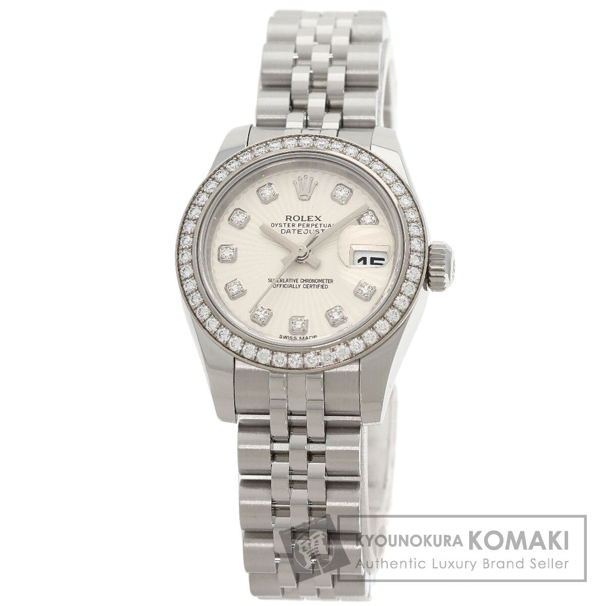 ROLEX DATEJUST 10P Diamond Watches 179384G Stainless Steel/Stainless Steel Ladies