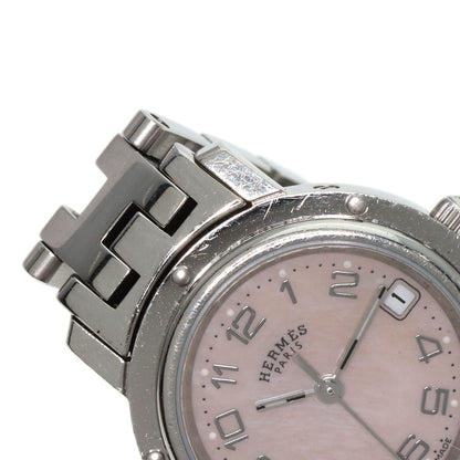 HERMES Clipper Nacle New Buckle Watches CL4.210 Stainless Steel/Stainless Steel Ladies