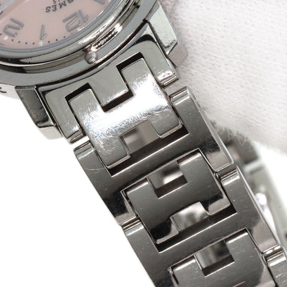 HERMES Clipper Nacle New Buckle Watches CL4.210 Stainless Steel/Stainless Steel Ladies