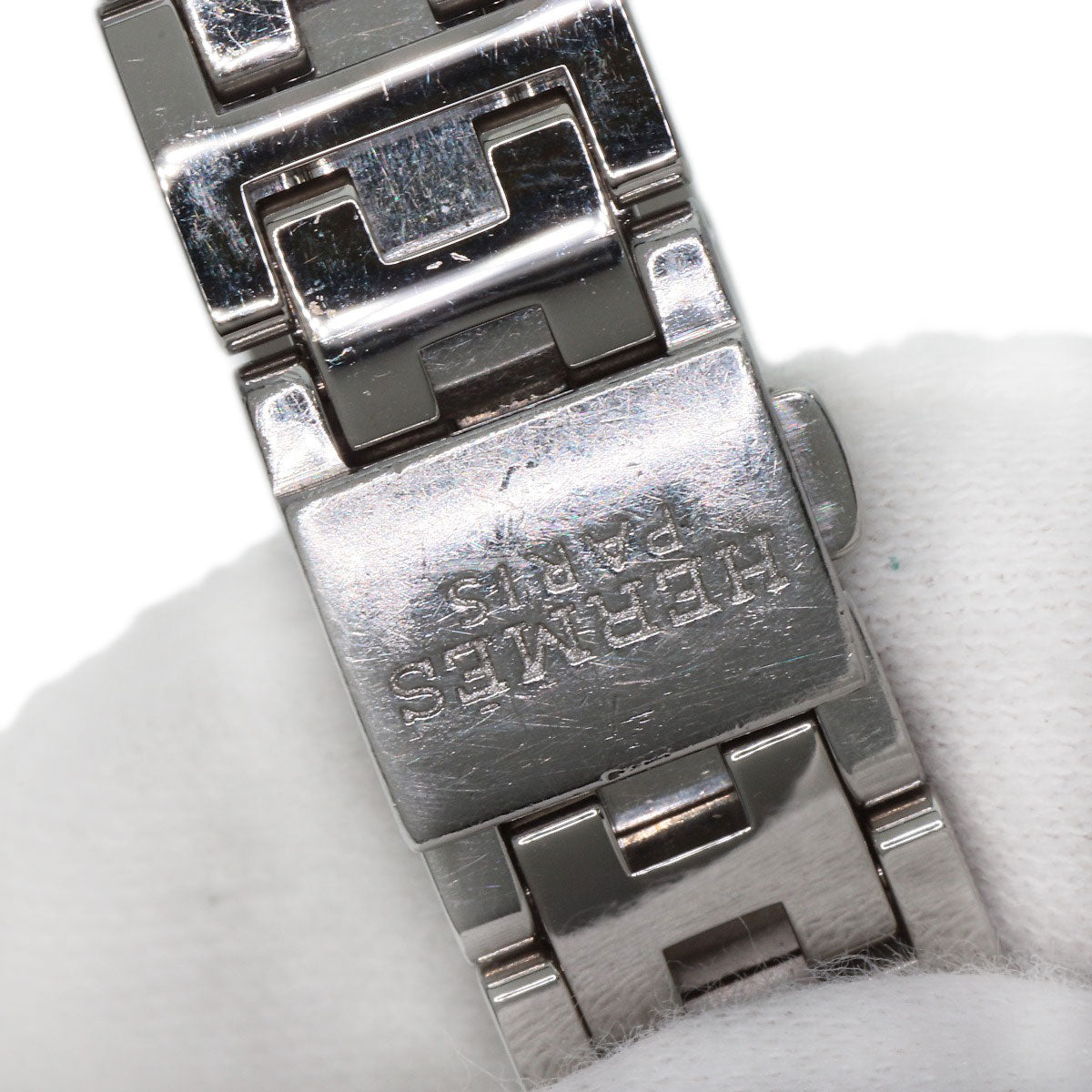 HERMES Clipper Nacle New Buckle Watches CL4.210 Stainless Steel/Stainless Steel Ladies