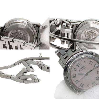 HERMES Clipper Nacle New Buckle Watches CL4.210 Stainless Steel/Stainless Steel Ladies
