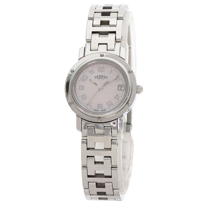 HERMES Clipper Nacle New Buckle Watches CL4.210 Stainless Steel/Stainless Steel Ladies