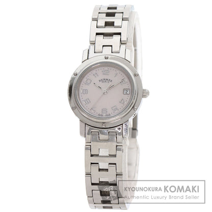 HERMES Clipper Nacle New Buckle Watches CL4.210 Stainless Steel/Stainless Steel Ladies