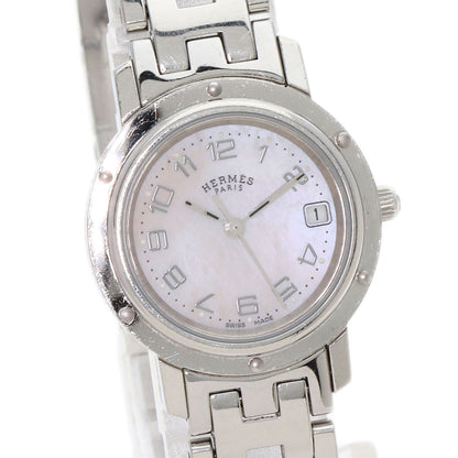 HERMES Clipper Nacle New Buckle Watches CL4.210 Stainless Steel/Stainless Steel Ladies