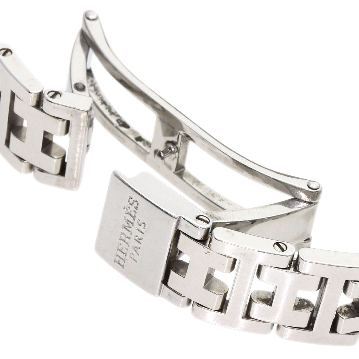 HERMES Clipper Nacle New Buckle Watches CL4.210 Stainless Steel/Stainless Steel Ladies
