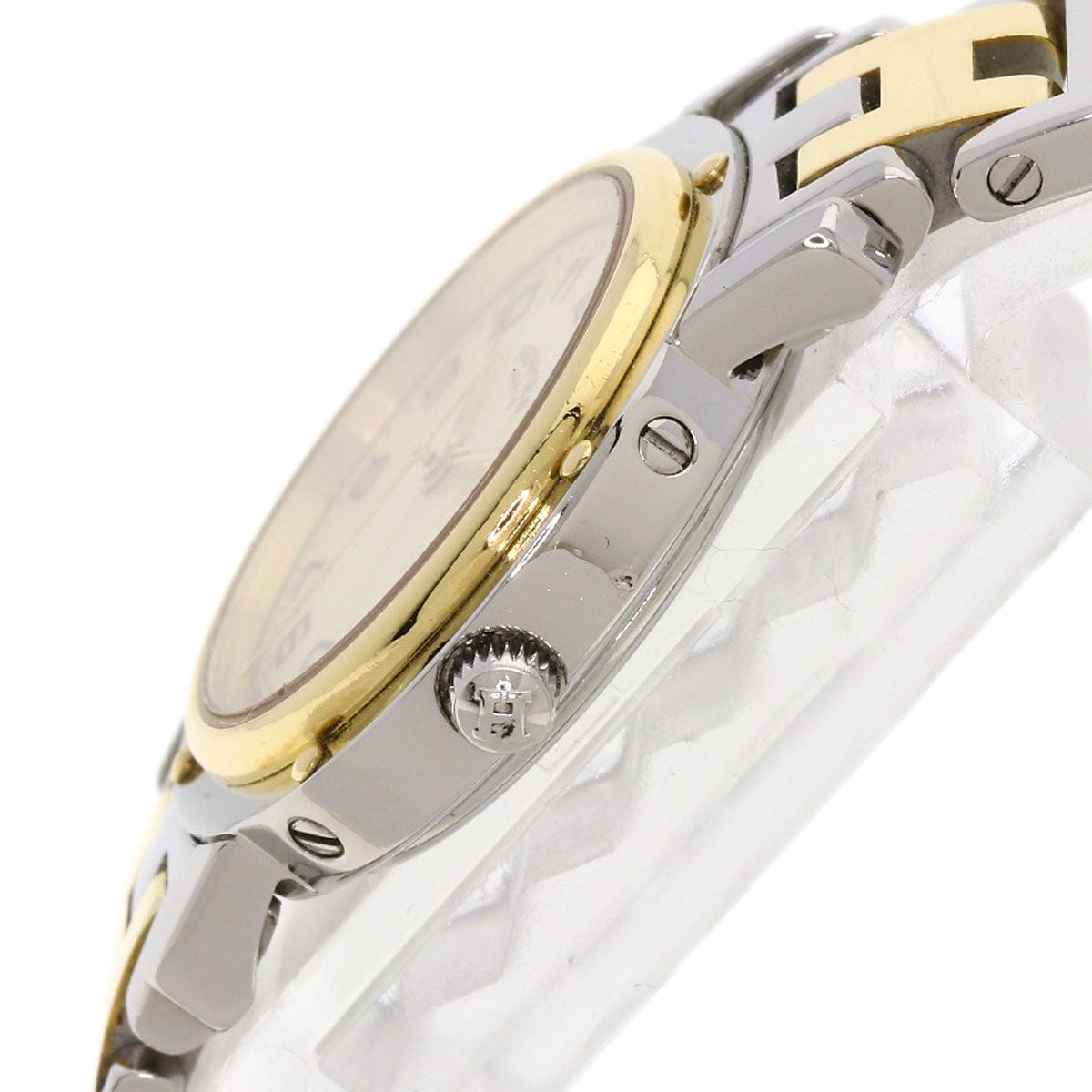 HERMES Clipper new buckle Watches CL4.220 Stainless Steel/SSxGP Ladies