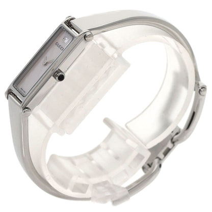 GUCCI Square face 1P Diamond Watches 1500L Stainless Steel/Stainless Steel Ladies