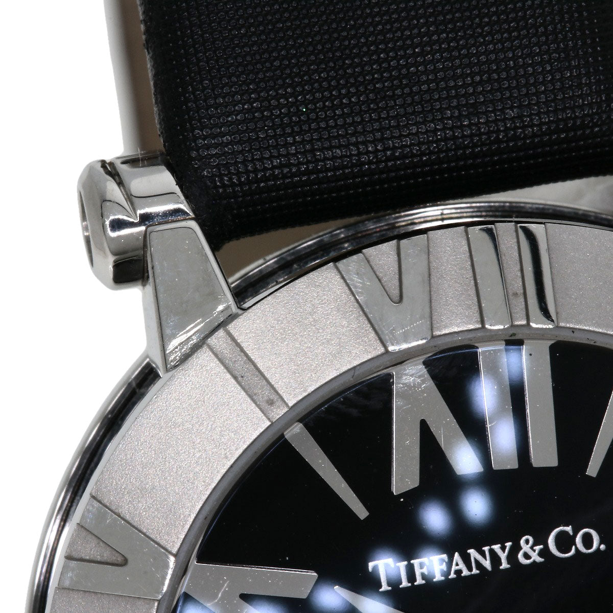 TIFFANY&Co. Atlas Watches Z1300.11.11A10A41A Stainless Steel/Leather x Satin Ladies