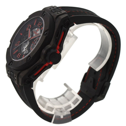 HUBLOT Big Bang Unico Ferrari Carbon Limited to 500 pieces worldwide Watches 402.QU.0113.WR carbon/Rubber mens