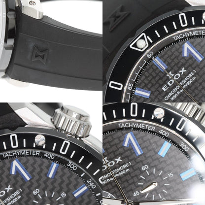 EDOX Chrono Offshore 1 Watches 10221-3-NIBU2 Stainless Steel/Rubber mens