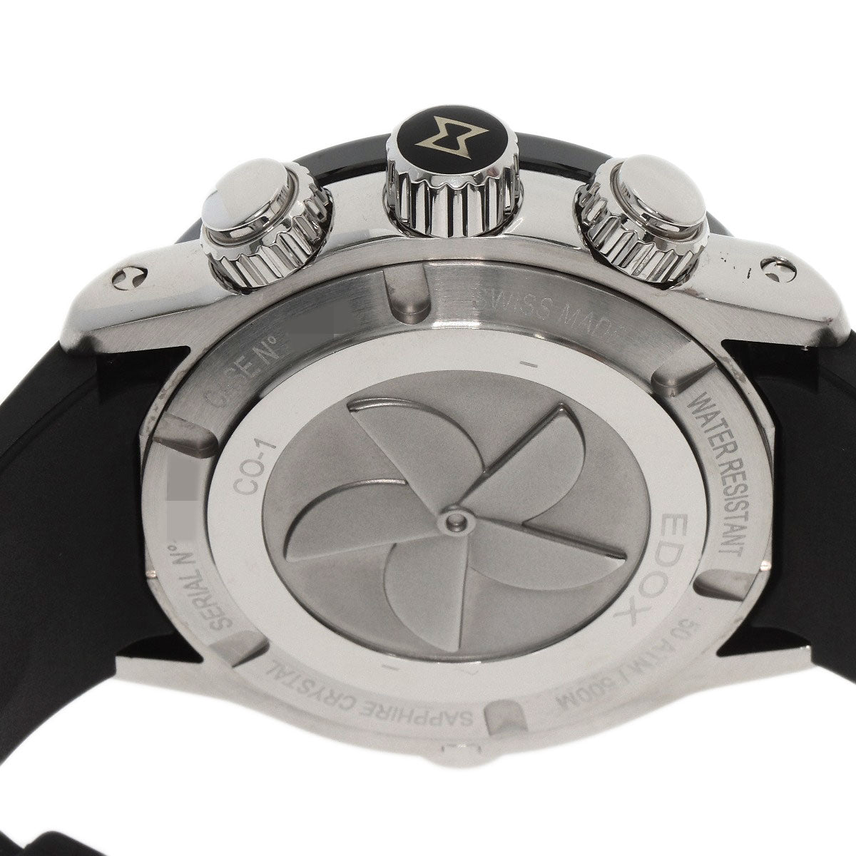 EDOX Chrono Offshore 1 Watches 10221-3-NIBU2 Stainless Steel/Rubber mens