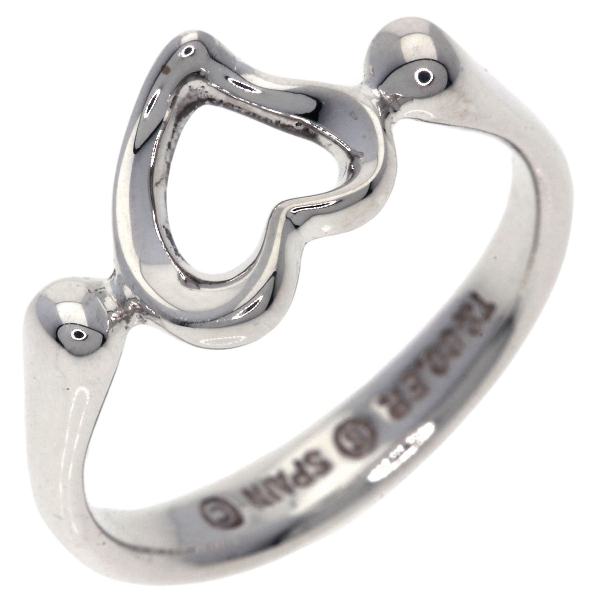 TIFFANY&Co.   Ring Open heart Silver Ladies