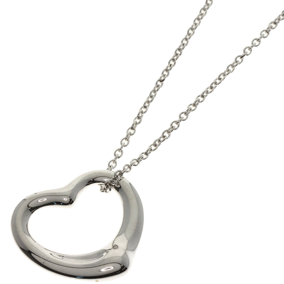 TIFFANY&Co.   Necklace Open heart Silver Ladies