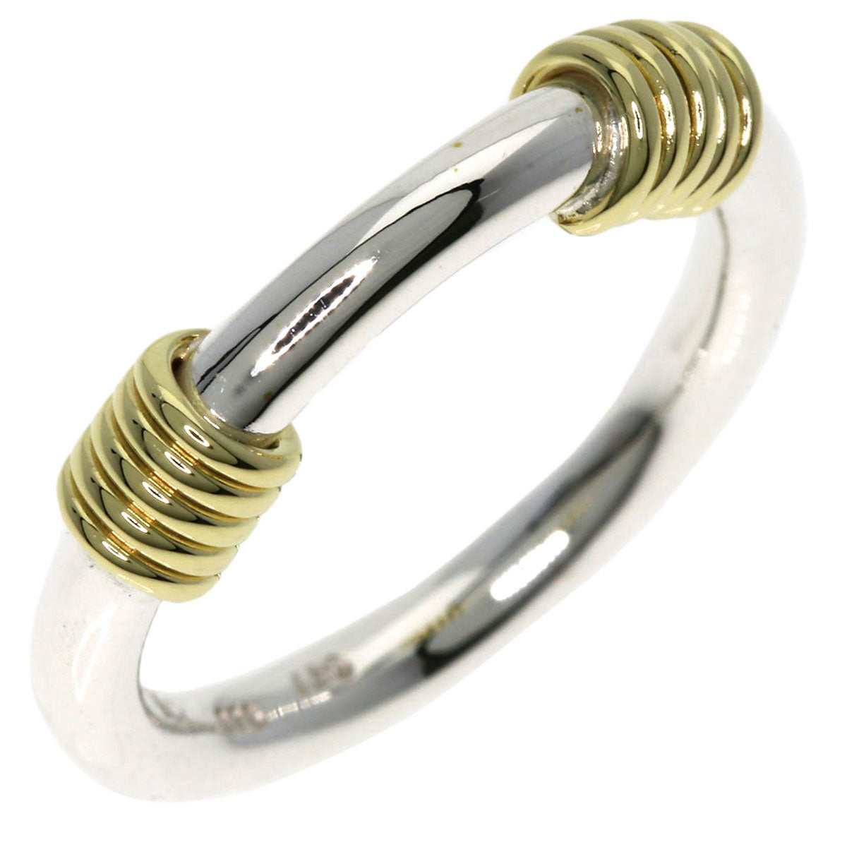 TIFFANY&Co.   Ring Bandwidth 2Wire Silver 18K Yellow GoldLadies