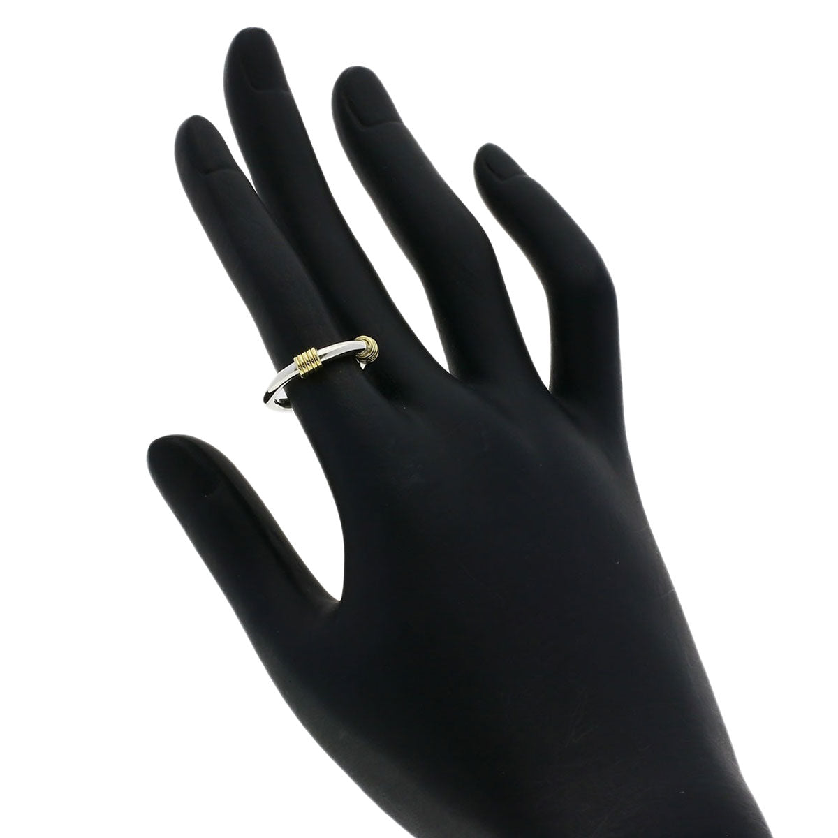 TIFFANY&Co.   Ring Bandwidth 2Wire Silver 18K Yellow GoldLadies