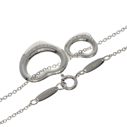 TIFFANY&Co.   Necklace Double open heart Silver Ladies