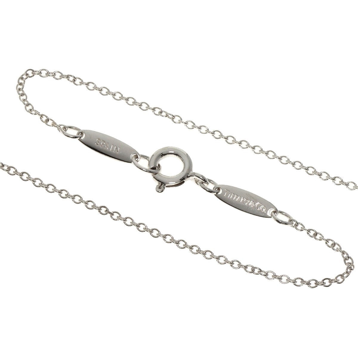 TIFFANY&Co.   Necklace Double open heart Silver Ladies