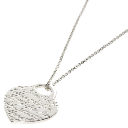 TIFFANY&Co.   Necklace Notes Heart Silver Ladies