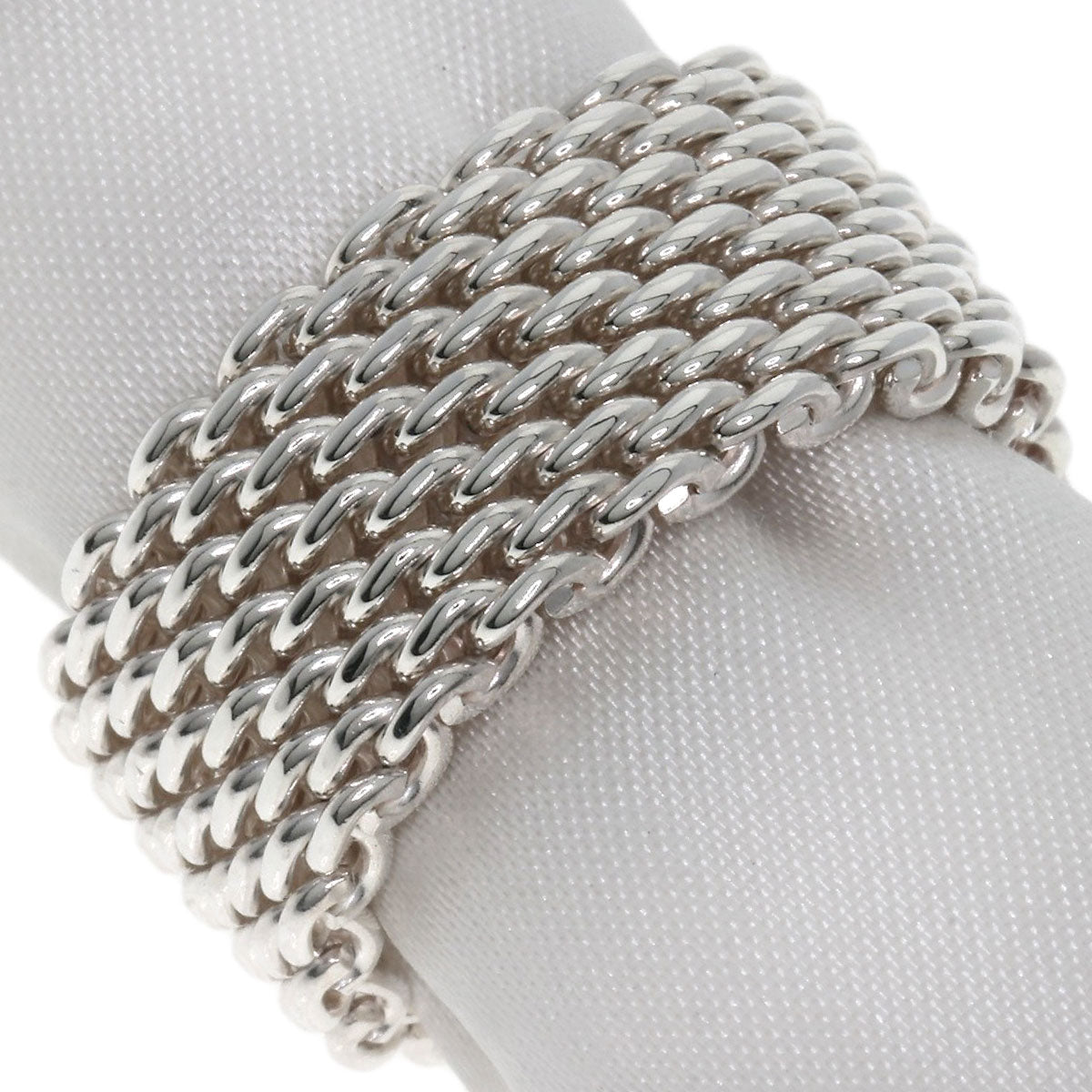 TIFFANY&Co.   Ring Somerset mesh Silver Ladies