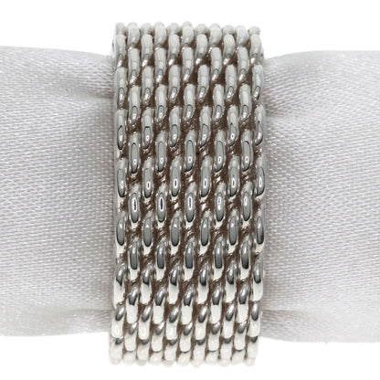 TIFFANY&Co.   Ring Somerset mesh Silver Ladies