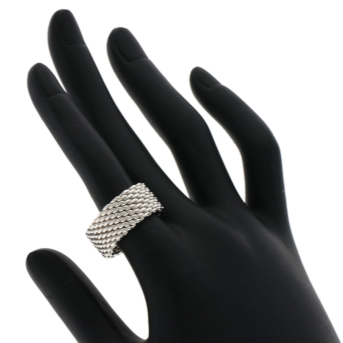 TIFFANY&Co.   Ring Somerset mesh Silver Ladies