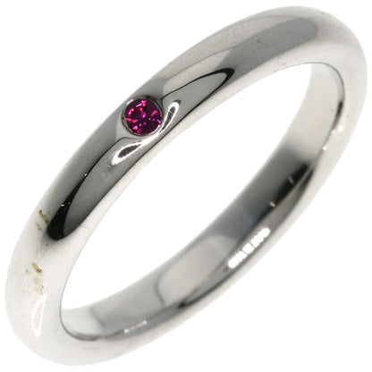 TIFFANY&Co.   Ring Stacking Band Ring Ruby Silver Ladies