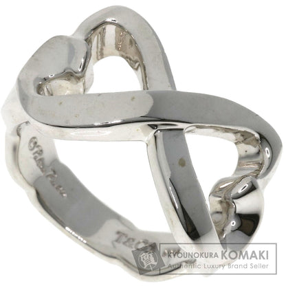 TIFFANY&Co.   Ring Double Loving Heart Silver Ladies