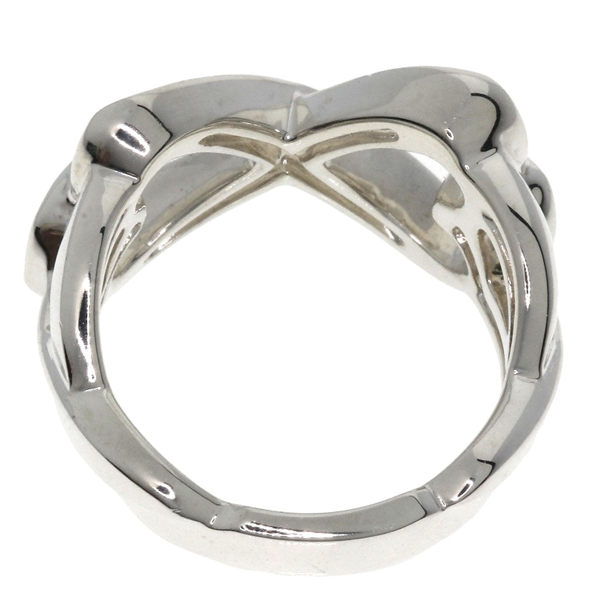 TIFFANY&Co.   Ring Double Loving Heart Silver Ladies