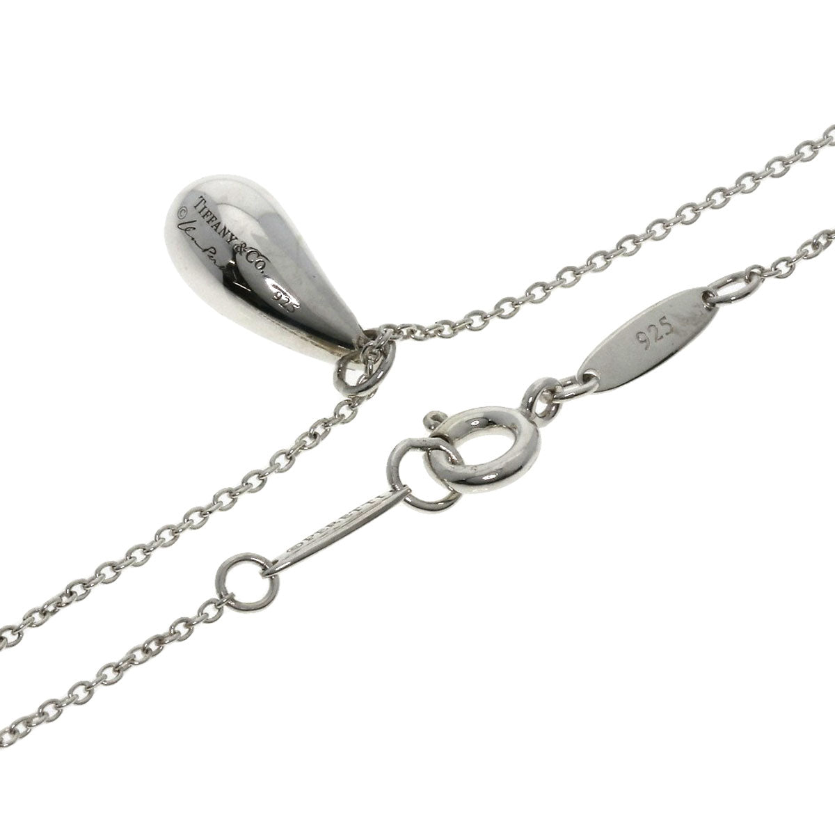 TIFFANY&Co.   Necklace teardrop Silver Ladies