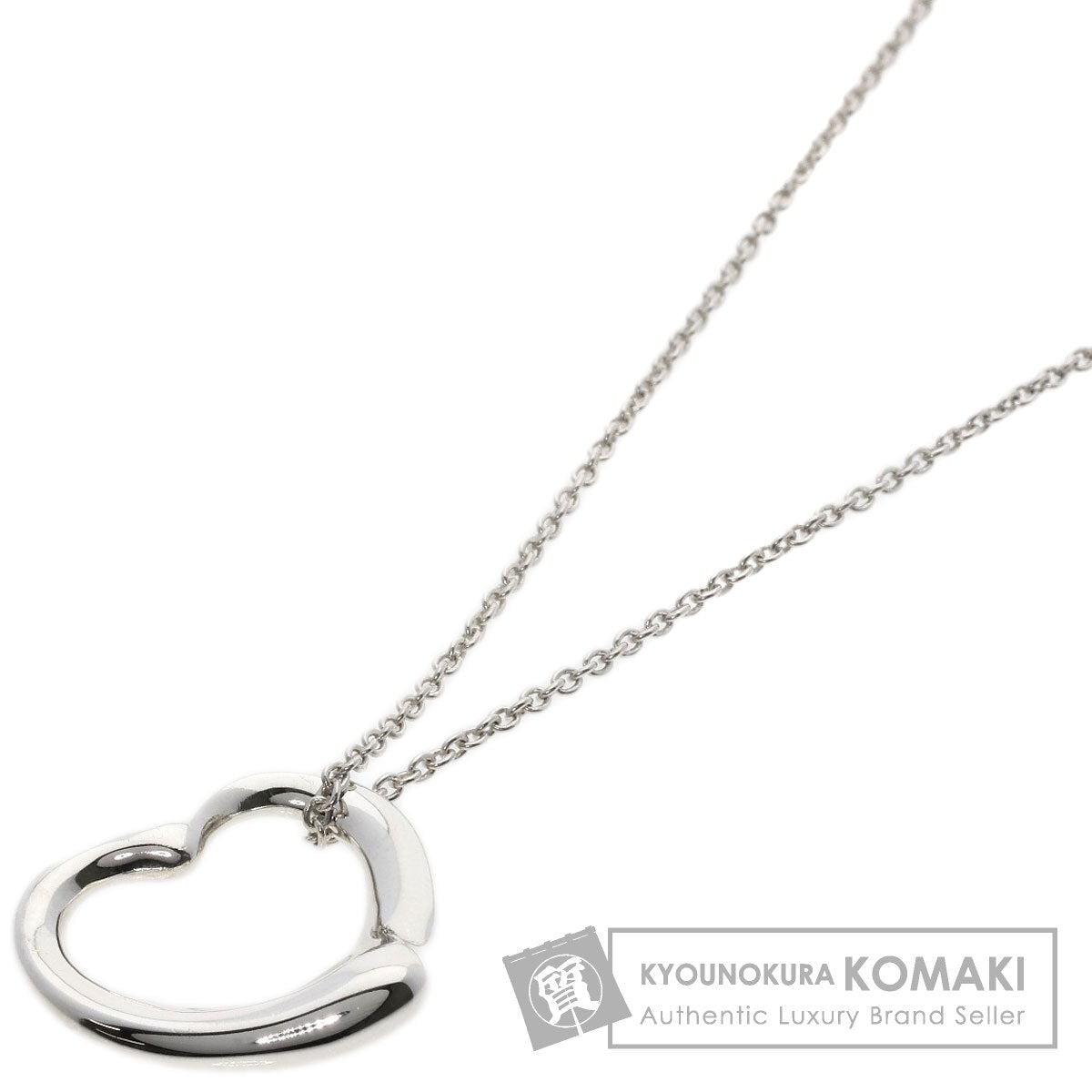 TIFFANY&Co.   Necklace Open heart Silver Ladies