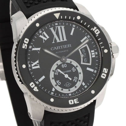 CARTIER Calibur de Cartier diver Watches W7100056 Stainless Steel/Rubber mens