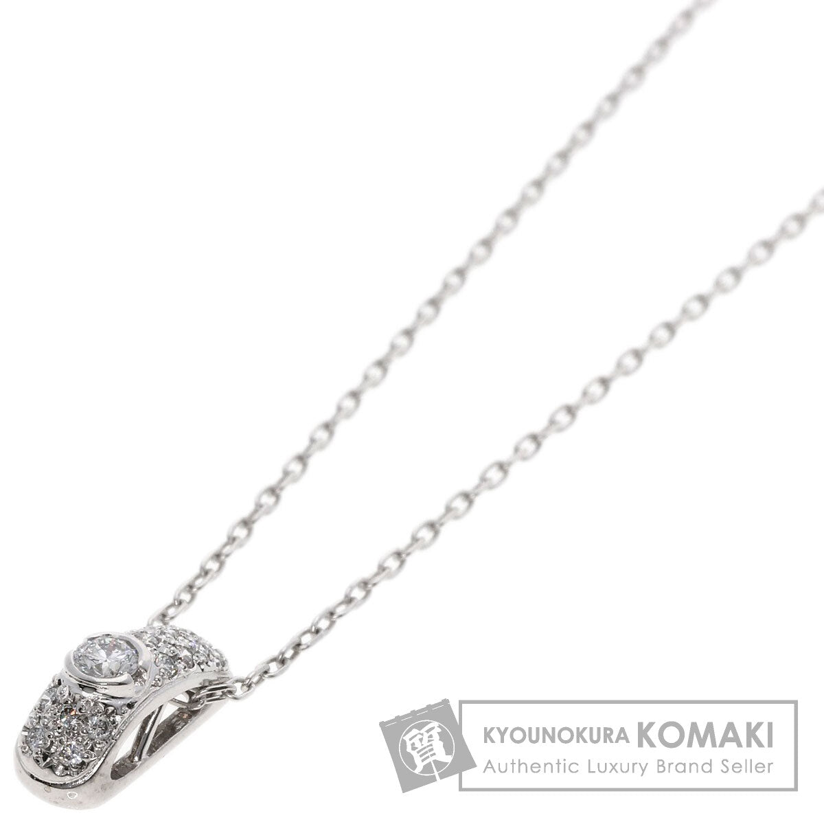 MIKIMOTO   Necklace Diamond K18 White Gold Ladies