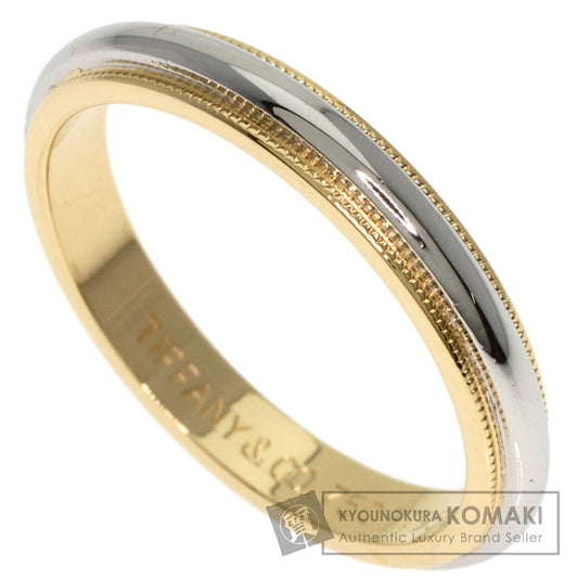 TIFFANY&Co.   Ring Milgrain Platinum PT950 18K Yellow GoldLadies