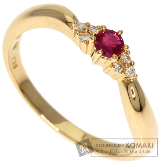 TASAKI   Ring Ruby Diamond K18 Yellow Gold Ladies