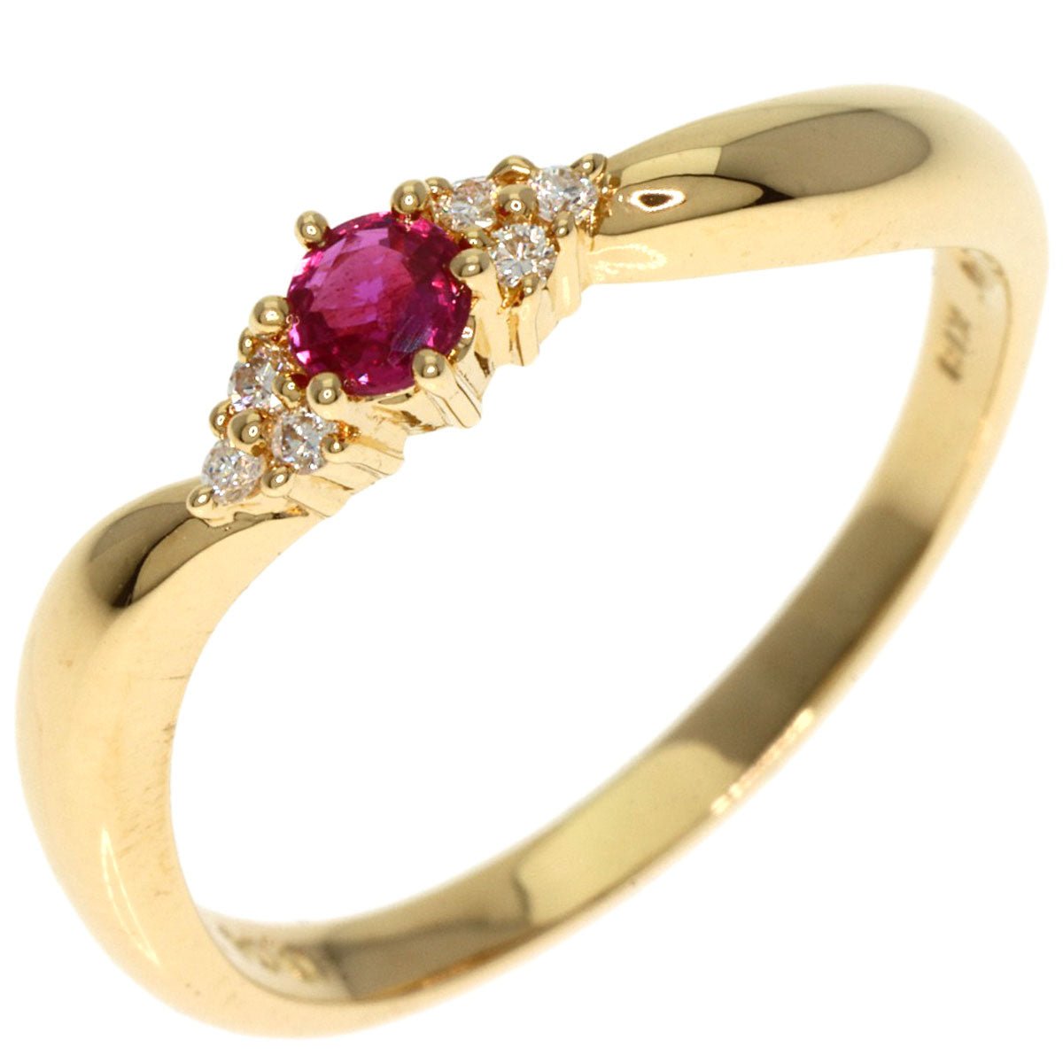 TASAKI   Ring Ruby Diamond K18 Yellow Gold Ladies