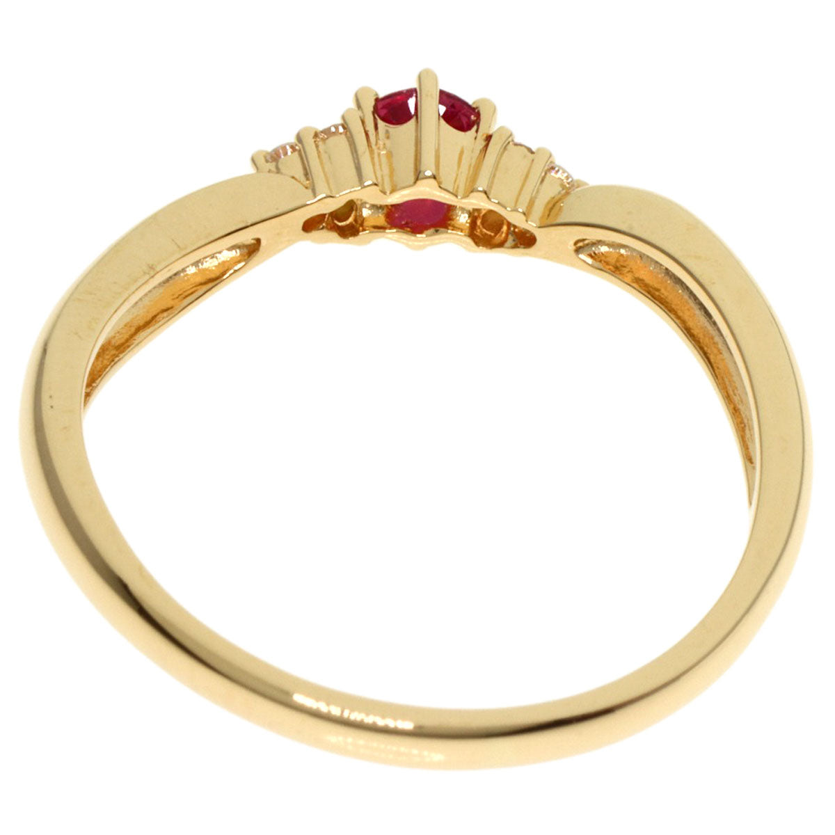 TASAKI   Ring Ruby Diamond K18 Yellow Gold Ladies