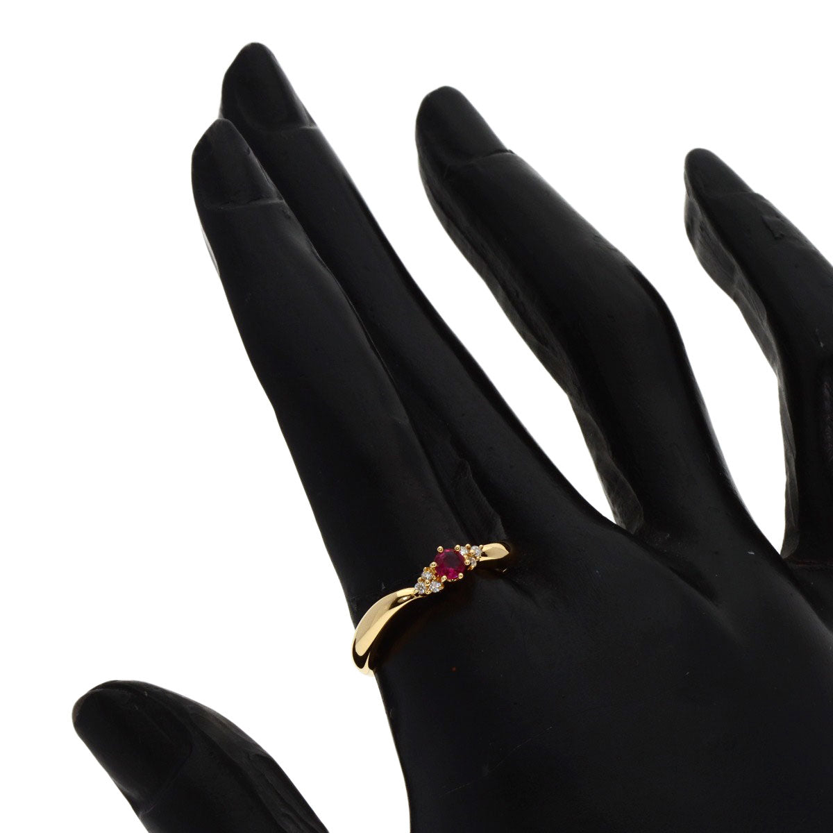 TASAKI   Ring Ruby Diamond K18 Yellow Gold Ladies