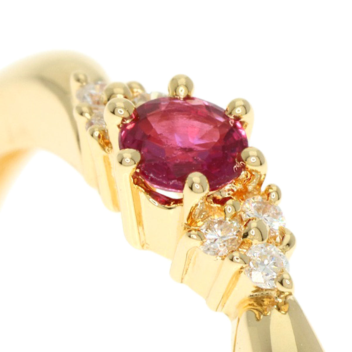 TASAKI   Ring Ruby Diamond K18 Yellow Gold Ladies