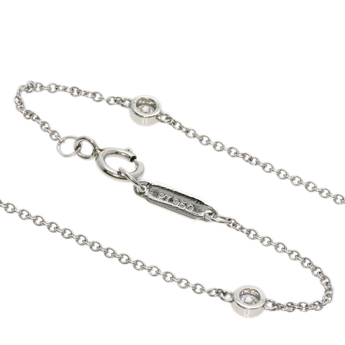 TIFFANY&Co. Jazz Cross Diamond Necklace Platinum PT950 Ladies [Used]