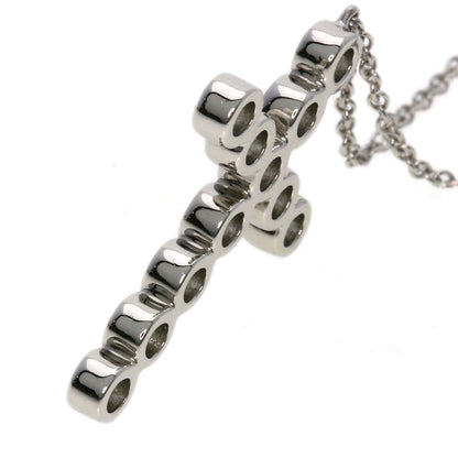 TIFFANY&Co. Jazz Cross Diamond Necklace Platinum PT950 Ladies [Used]