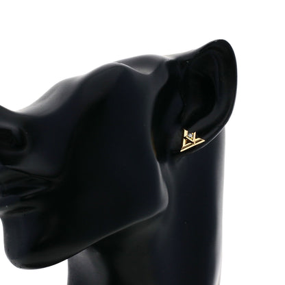 LOUIS VUITTON LV Volt One Puce Diamond Q96969 earring K18 Pink Gold Ladies [Used]