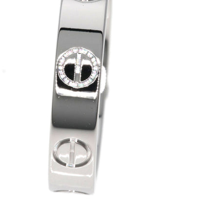 CARTIER   Ring mini love ring Diamond #47 E-VS1-EX K18 White Gold Ladies