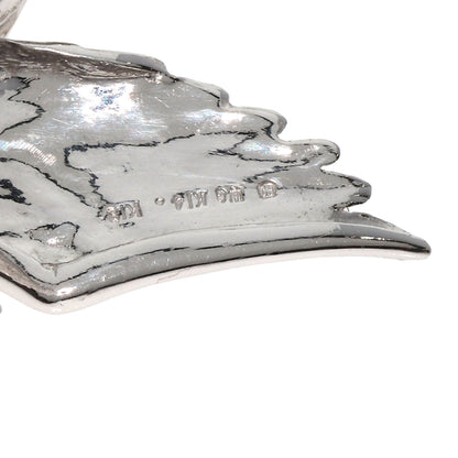 MIKIMOTO Bird Motif Water Opal Sapphire Diamond Brooch K18 White Gold K14WGLadies [Used]