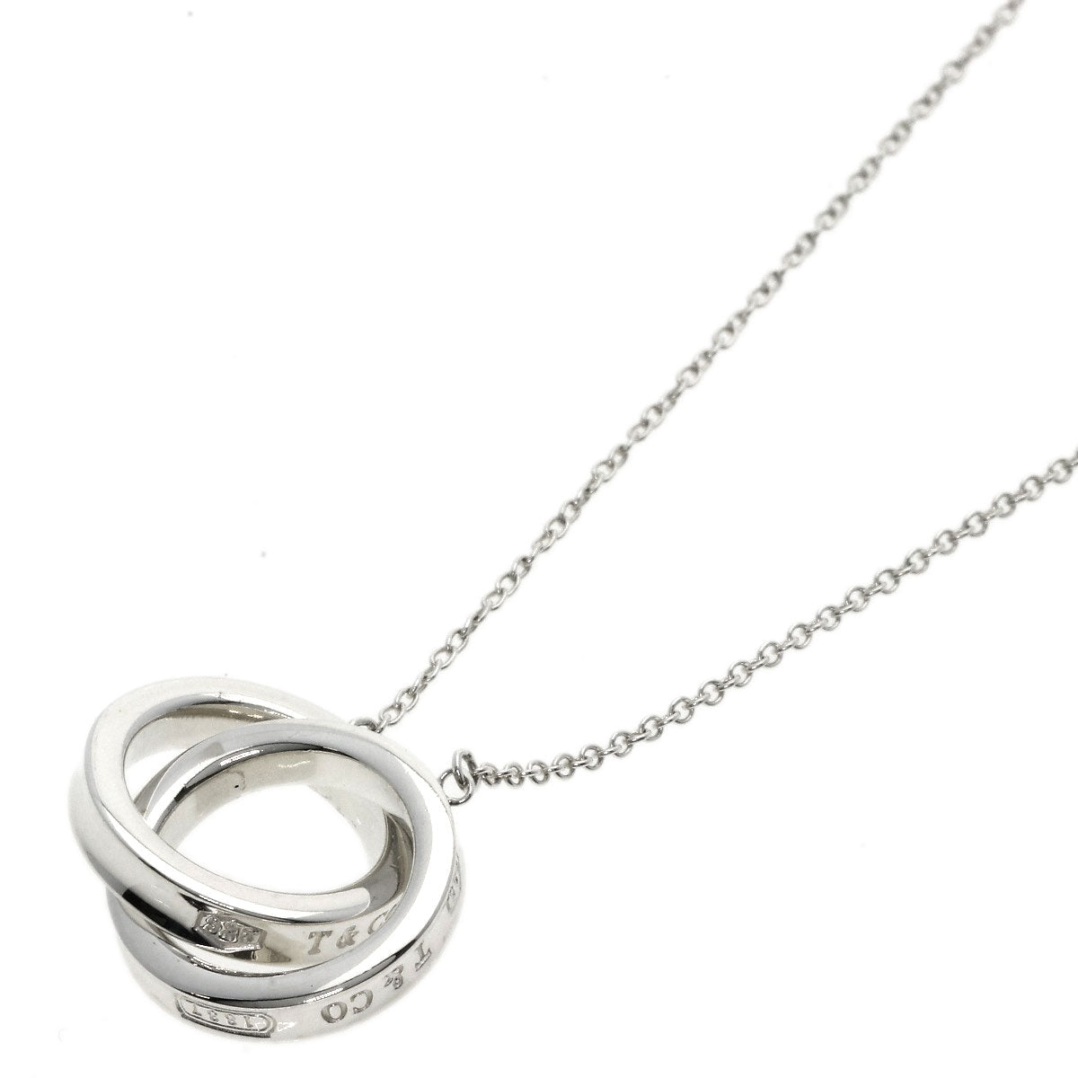 TIFFANY&Co.   Necklace Interlocking circle Silver Ladies