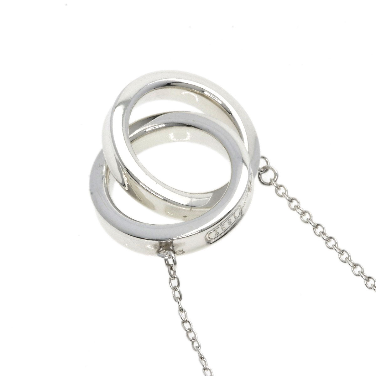 TIFFANY&Co.   Necklace Interlocking circle Silver Ladies