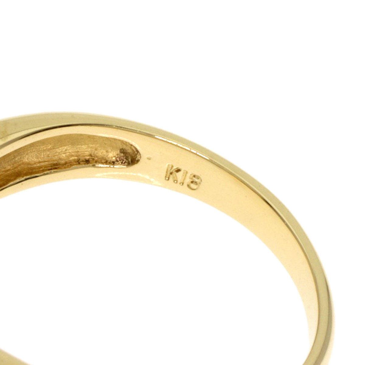 0.5ct Diamond Ring K18 Yellow Gold  3.7g　Ladies